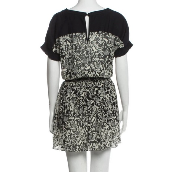 SEA New York A-line Silk Mixed Media Dress Women Size 2 - Picture 2 of 11